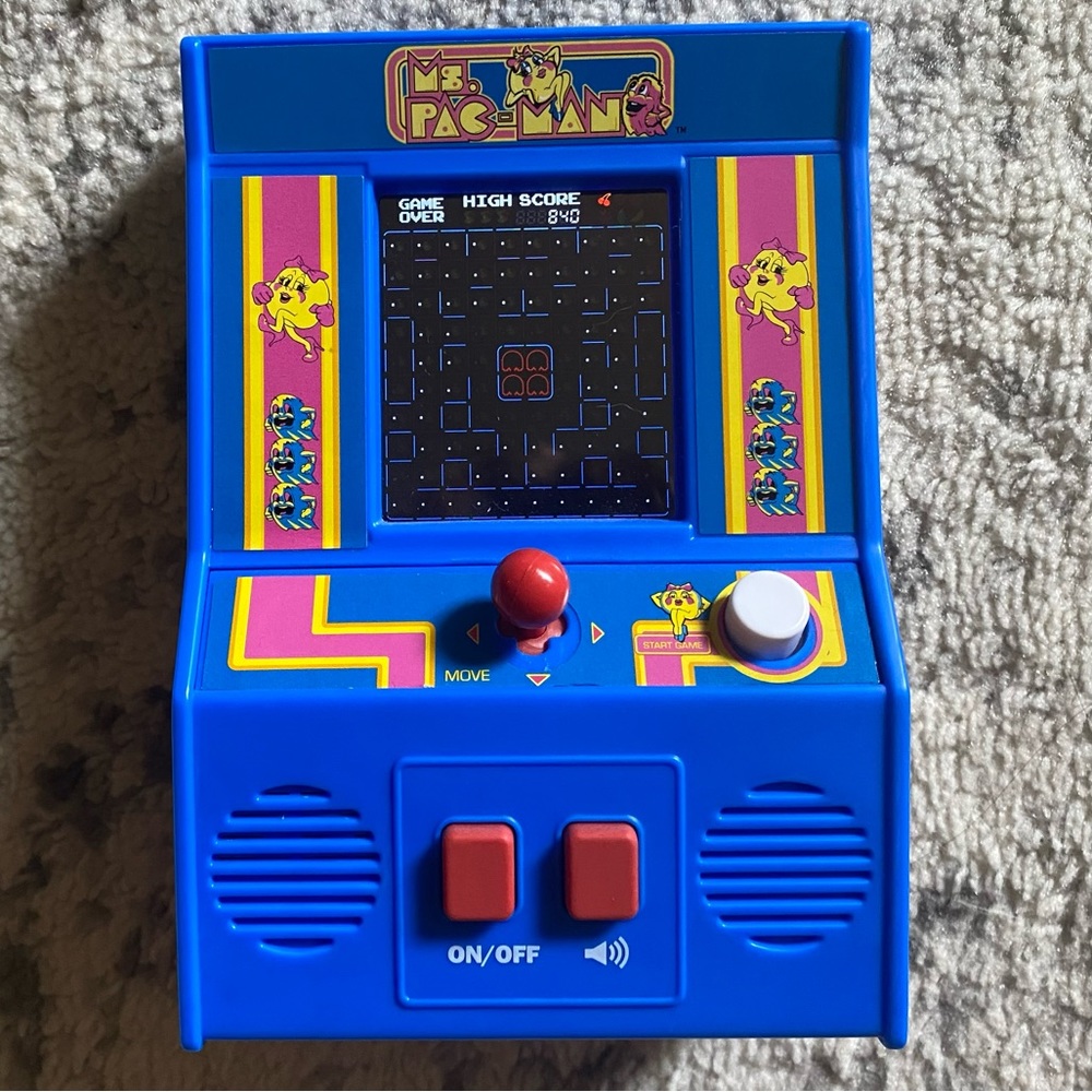 Ms. Pac-Man Retro Mini Video Arcade Game